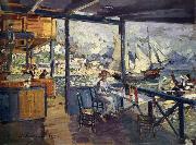 Konstantin Korovin Pier oil on canvas